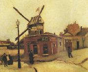 Vincent Van Gogh Le Moulin de la Galette (nn04) oil on canvas